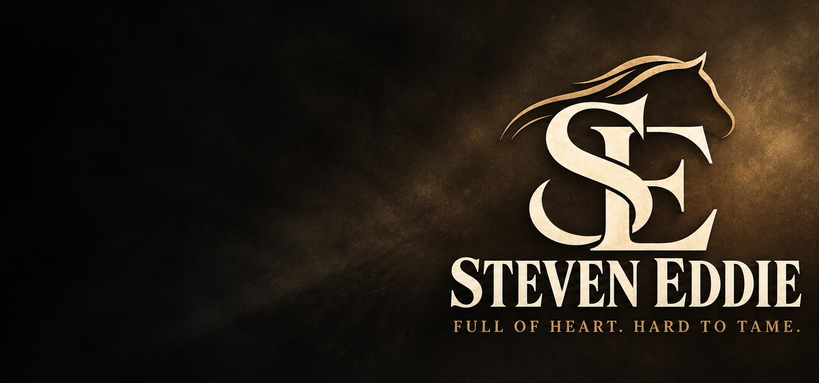 Steven Eddie bronze glow logo banner